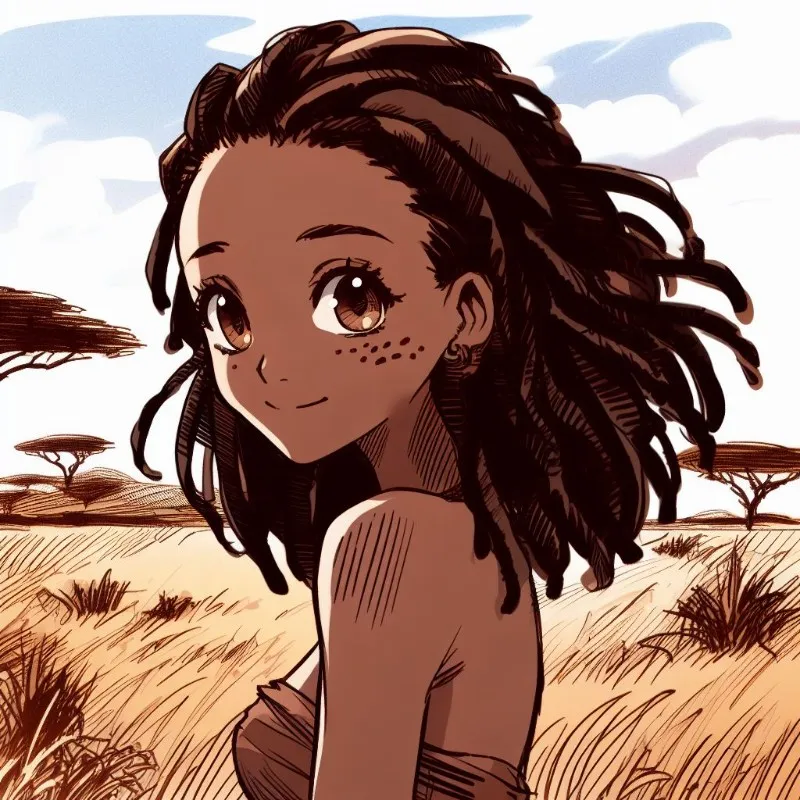 Tribal African Girl (Chiwara) avatar