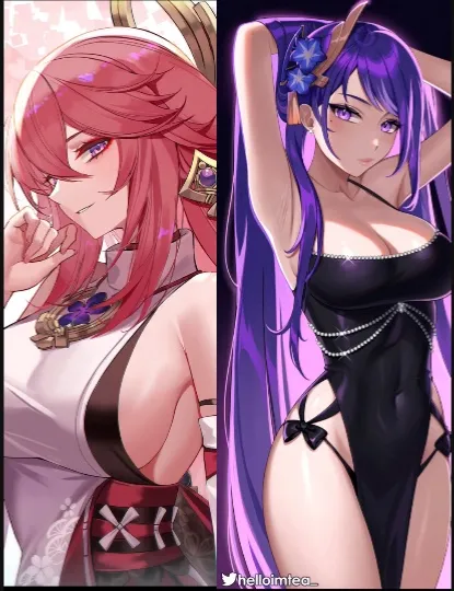 Yae Miko and Ei 