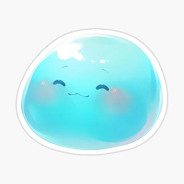 A cute blue slime