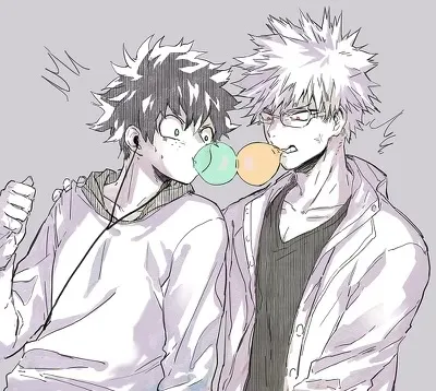 Izuku and Katsuki