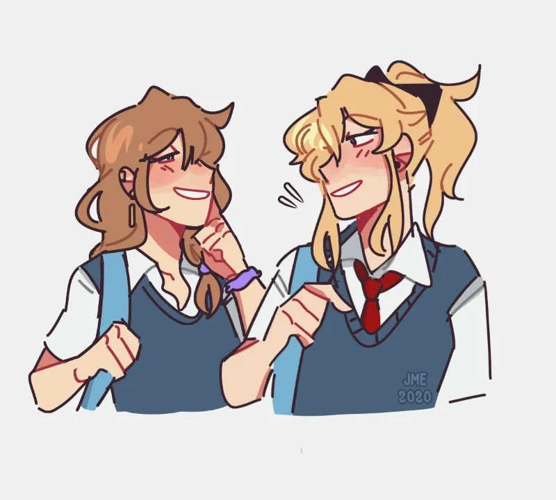 Highschool Jean Gunnhildr and Lisa Minci