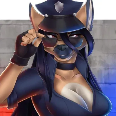 Kenya the cop furry avatar