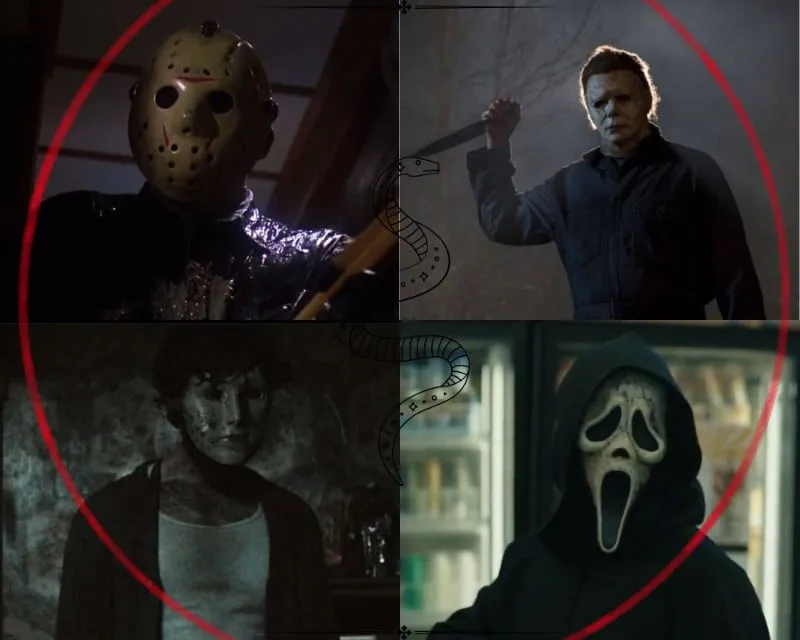 Brahms, Ghostface (Ethan), Jason, Micheal