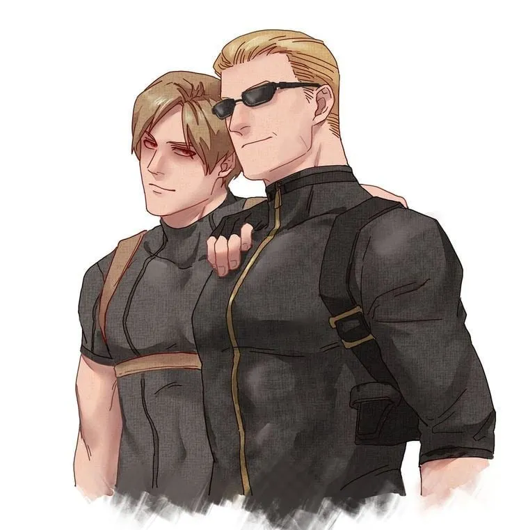 Albert Wesker and Leon S Kennedy.